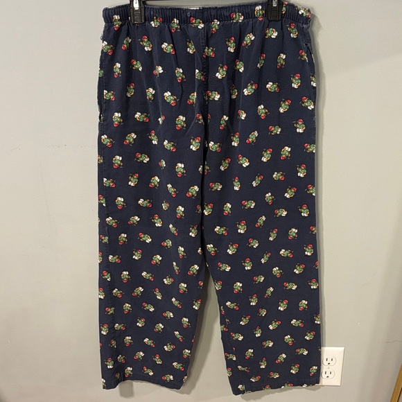 Vintage Polo Ralph Lauren Polo Bear Navy Pajama Pants 1990s Collectible - Picture 6 of 7